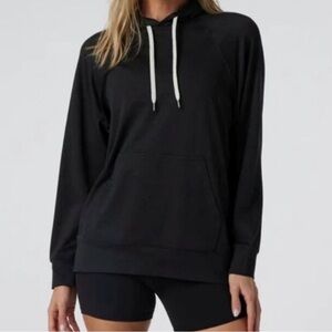 Vuori Halo Oversized DreamKnit Hoodie Black Heather Medium